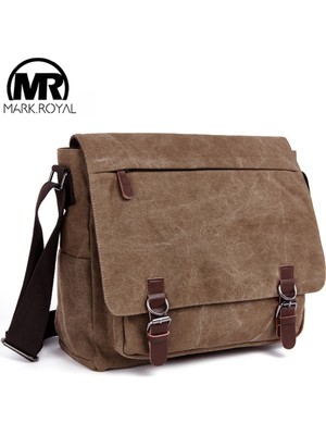 Masoffy1 Siyah (M) Markroyal Moda Kanvas Messenger Çanta Iş Bilgisayarı Çantası Yüksek Kaliteli Erkek Omuz Çantası Laptop Çantası Dropshipping (Yurt Dışından)