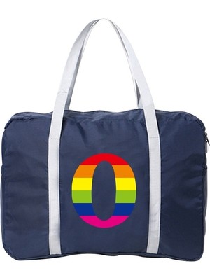 Masoffy1 5rainbow O Seyahat Çantası Kadın Yeni Duffle Omuz Çantası Büyük Çok Fonksiyonlu Çanta Kadın Için Büyük Kapasiteli Gökkuşağı Mektubu Baskı Spor Depolama (Yurt Dışından)