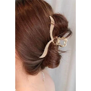 Petek Aksesuar Kalp  Incili Metal Mandal Toka