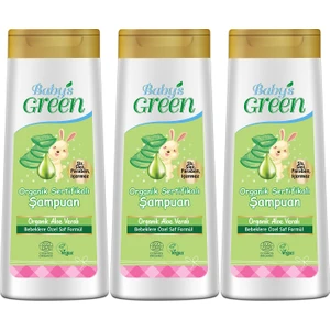 Baby's Green 3'lü Set Organik Bebek Şampuanı - 400 ml x 3 Adet