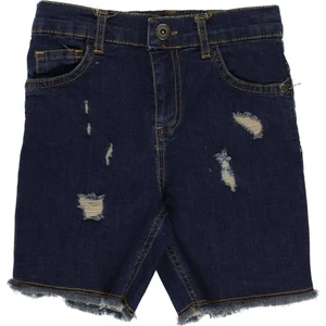 Erkek Çocuk Beli Lastikli Denim Şort