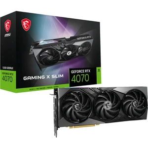 VGA GEFORCE RTX 4070 GAMING X SLIM 12G RTX4070 12GB GDDR6X 192B DX12 PCIE 4.0 X16 (3XDP 1XHDMI)