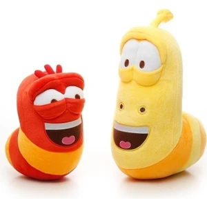 Sarı ve Kırmızı Tuba Larva Serisi Ikili Yumuşak Oyuncak Seti (Yurt Dışından)