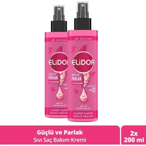 Superblend Sıvı Saç Bakım Kremi Güçlü Ve Parlak E Vitamini Makademya Yağı Kolajen 200 ml x2