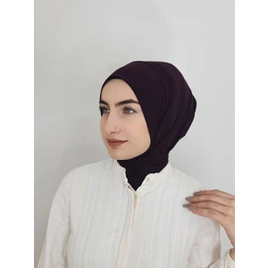 R&S Modibone Cıtcıtlı Hazır Eşarp Şal Bone Hijap Mürdüm Renk