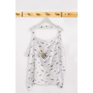 Tiny Lamb Unicorn Fish Müslin Bebek Emzirme Önlüğü 60X90 - Anne Bebek Emzirme Önlüğü
