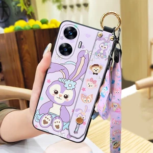 Telefon Kılıfı Oppo Realme C55 Kordon Bileklikli Karikatür Telefon Kılıfı (Yurt Dışından)