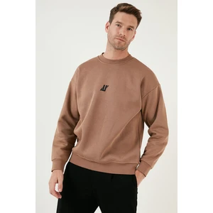 Regular Fit Bisiklet Yaka Pamuklu Içi Tüylü Yumuşak Şardonlu  Erkek Sweat 5905405