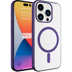 Techno Guru iPhone 15 Pro Kılıf Şık Tasarımlı Wireless Şarj Özellikli Pixel Magsafe Kapak