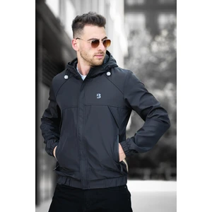 Bailey Suya Dayanaklı Slim Fit Erkek Kapüşonlu Mevsimlik Mont Yağmurluk