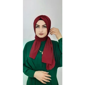 R&S Modibone Büzgülü Hazır Şal Bordo Renk