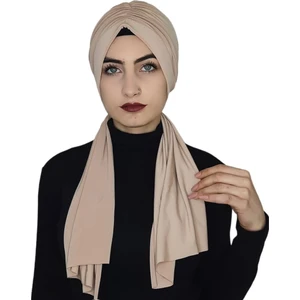 R&S Modibone Tasarım Hazır Bone Şal Ten Rengi