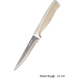 Fika Bej Tırtıklı Steak Bıçağı 11 cm