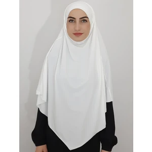 R&S Modibone Hazır Sufle Baglamalı Pratık Esarp Khimar Ekru Renk