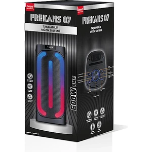 Frekans 07 Bluetooth Hifi Hoparlör Siyah