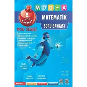 Nartest Yayınevi 8. Sınıf Matematik Mod-A Serisi Soru Bankası
