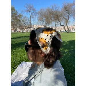 Ayçiçek Motifli Bandana