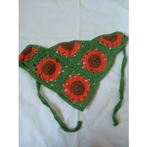 Ayçiçek Motifli Bandana