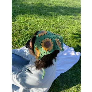 Ayçiçek Motifli Bandana