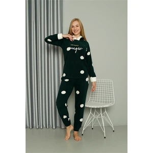 Welsoft Polar Kadın Kapşonlu Pijama Takımı  8512