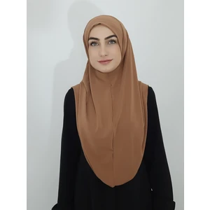 R&S Modibone Namaz Örtüsü Hazır Büyük Esarp Malezya Modeli Khimar Tek Parca Hac ve Umre Icin Uygundur Camel