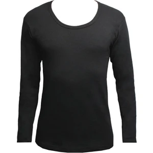 Erkek Uzun Kol Kışlık Termal Üst Siyah Içlik