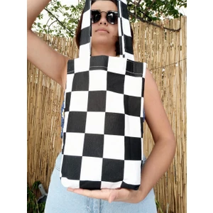 Pötikare Desenli Keten Bez Çanta