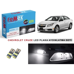 Chevrolet Cruze LED Plaka Aydınlatma Ampul Seti Femex Parlak Beyaz