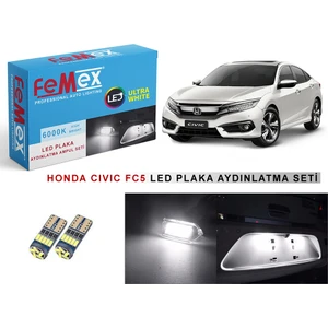 Honda Civic Fc5 LED Plaka Aydınlatma Ampul Seti Femex Parlak Beyaz