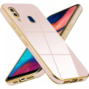 Case World Samsung Galaxy A50S Kapak Kamera Korumalı Lazer Kesim Lüx Silikon Kılıf - Rose Gold