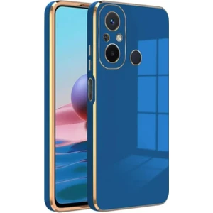 Case World Xiaomi Redmi 12C Kapak Kamera Korumalı Lazer Kesim Lüx Silikon Kılıf - Lacivert