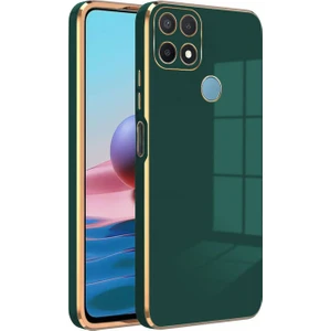 Caseart Oppo A15 Kapak Kamera Korumalı Lazer Kesim Lüx Silikon Kılıf - Yeşil
