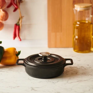 Venüs Mini Döküm Sahan - Siyah - 14 cm