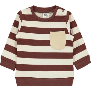 Civil Baby Erkek Bebek Sweatshirt 6-18 Ay Çikolata Kahve
