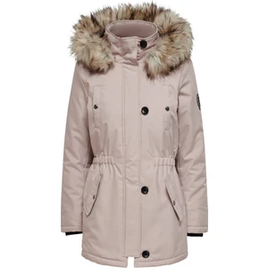 Kapüşonlu Pudra Kadın Parka 15304625