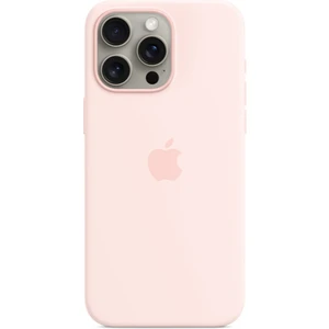 iPhone 15 Pro Max  Magsafe  Silikon Kılıf - Açık Pembe