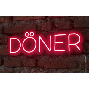 Döner Neon Ledli Duvar Aydınlatması