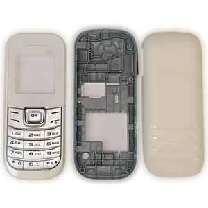 Samsung E1205 Kasa Samsung E1205 Uyumlu Beyaz Renk Orta Kasa Ön Kapak Arka Kapak Tuş Takımı