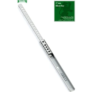 Teleskopik Ince Bilyalı Çekmece Rayı 17 mm 502 mm