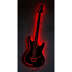 Gitar Silueti LED Işıklı