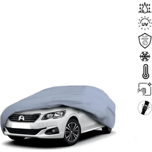 Peugeot 301 (2012-2017) Araba Brandası Miflonlu Su Geçirmez 4 Mevsim Araba Brandası