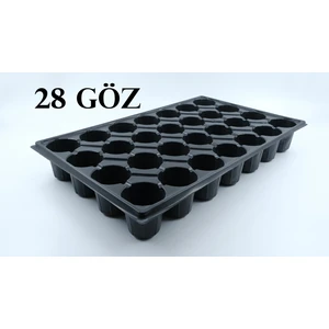 28 Göz Fidelik Fide Viyolü Fide Kabı (10 Adet)
