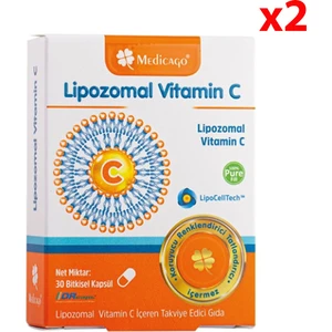 Medicago Lipozomal Vitamin C 30 Kapsül  2  Adet