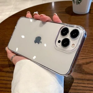iPhone 15 Pro Kılıf Ince ve Esnek Şeffaf Süper Silikon