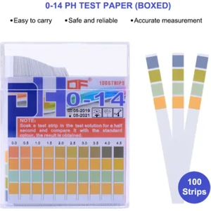 Ph Ölçer Test Kağıdı 100 Adet 0-14 Ph Metre Ölçüm Turnusol Kağıdı