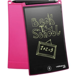 Doodle Writing Tablet LCD 8.5 Inç Dijital Kalemli Çizim Yazı Tahtası Grafik Not Yazma Eğitim Tableti Pembe VK-850-PK