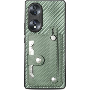Honor 70 Için Bileklik Kickstand Cüzdan Arka Kılıf (Yurt Dışından)