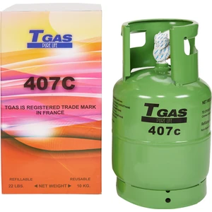 R407C 10KG Refill Klima Gazı Yeniden Doldurulabilir Tüpte Depozitolu
