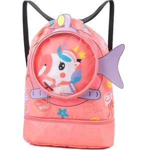 Çocuk Eğlence Çantası Yüzme Saklama Çantası Plaj Sırt Çantası (Yurt Dışından)