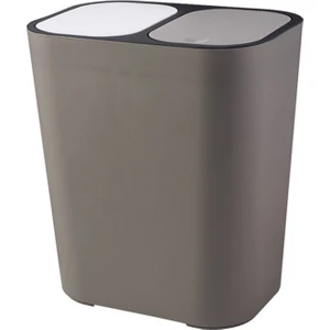 Juhui Store Dikdörtgen Plastik Basmalı Düğme Çift Bölmeli 12LITRE Geri Dönüşüm Atık Çöp Kutusu (Yurt Dışından)